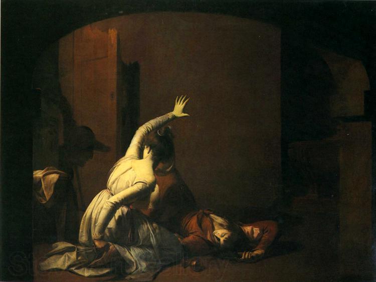 Joseph wright of derby The Tomb Scene Norge oil painting art
